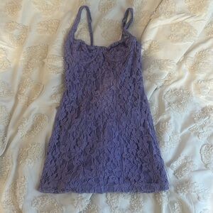 purple lace dress